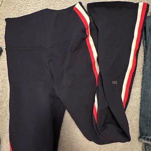 Splits59 flared stripe leggings HEMMED
